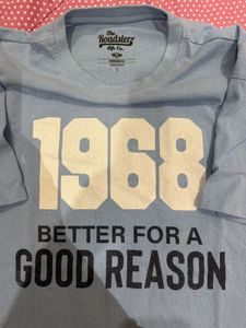Light Blue Graphic T-Shirt