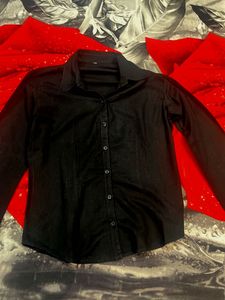 Classic Black Button-Up Shirt