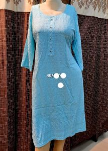 Brand new Sky Blue Chikankari Kurta
