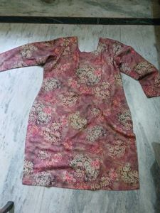 Printed Kurta with Pink Palazzo