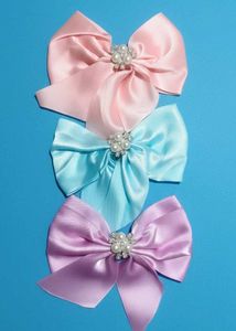 Cute Hair Bows with Pearl Detail