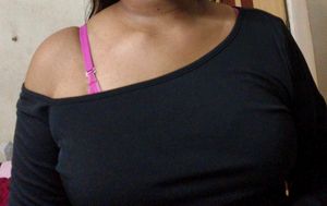 Black One shoulder Top