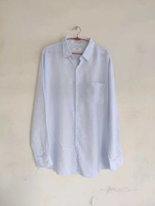 Light Blue Classic Fit Button-Up Shirt
