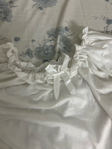 White Ruffled Mini Dress (Nighty)