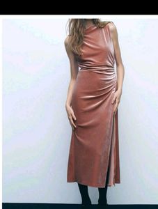 Elegant Velvet zara Midi Dress