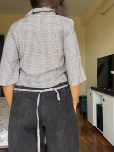 Nuon Checkered Shirt Top