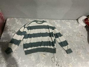 korean brand Striped Long Sleeve Sweater