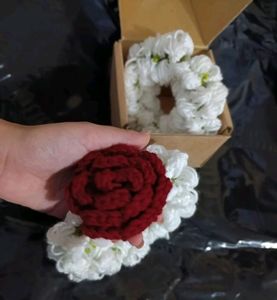 Crochet Rose Gajra