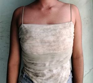 Sheer Ruched Camisole Top