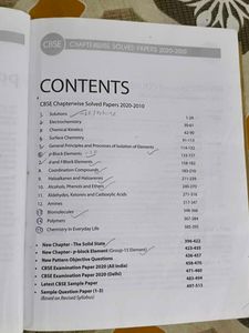 CBSE Chemistry Class XII Solved Papers