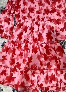 pink floral dress
