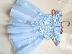 Blue party wear frock