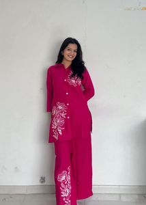 Floral Embroidered Co-Ord Set