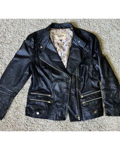 Sheepskin Leather Jacket - Thrifted