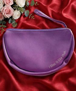 Cute Purple Wristlet Pouch