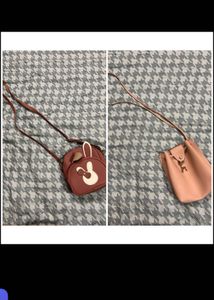 Cute Bunny & Pink Drawstring Crossbody Bags