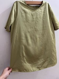 Lime Green Round-Neck T-Shirt
