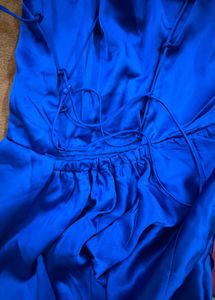 Pinterest inspired Satin Strappy Back Party Dress