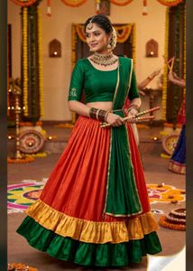Navratri special The Sunset Swirl Ghagra only