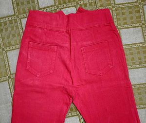 Vibrant Pink High-Waisted Pants