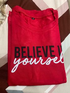 Women’s Red Printed T-shirt