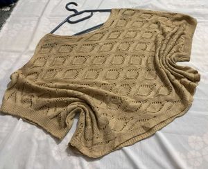 Oversized Knitted Crochet Top