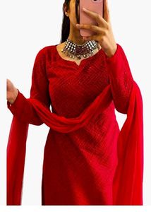 ❤️ Elegant Red Ethnic Suit Set ❤️