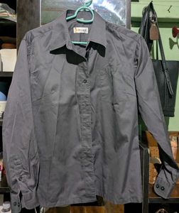 Classic Grey Button-Up Shirt