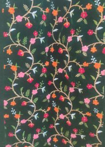Embroidered Velvet Kurti Set