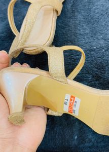Metro Gold Strappy Heels
