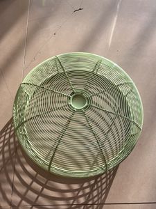 MARKET 99 Fruit Wire Basket for Storage Kitchen Net Cover Vegetable for Dining Table Kitchen Drainer Multi Use Metal Serving Organizer Fruit Bowl Iron Green