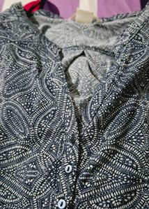 Patterned Henley Top (Reduce Price)