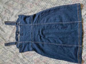 Denim Button-Up Mini Dress