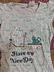 Cute Rabbit Print Dress