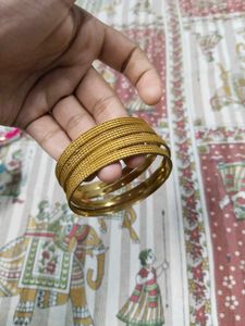 Elegant Gold Plated Bangles