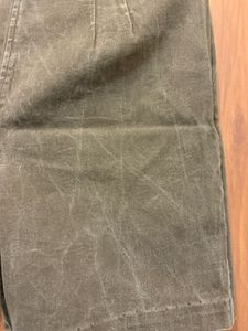 Olive Green High-Waisted Shorts