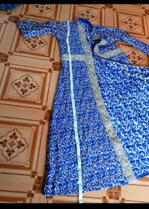 Stunning Blue Embroidered Kurta Set