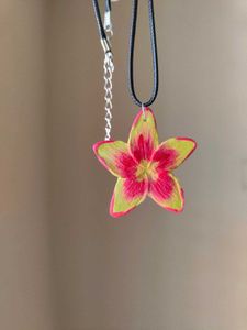 Hawaiian Plumeria Flower Handmade Necklace