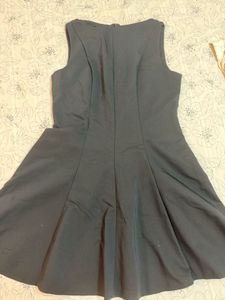 Sleek Black Sleeveless Fit & Flare Dress