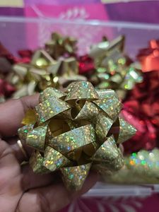 Sparkling Golden Floral Craft Decor(5+5 with roll)