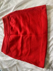 Retro Orange Mini Skirt