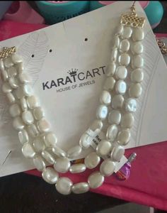 Multi-strand Baroque Pearl Necklace