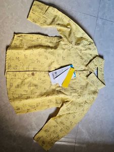 Yellow Animal Print Shirt