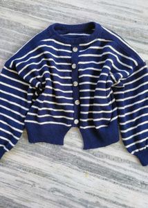 Striped Knit Cardigan
