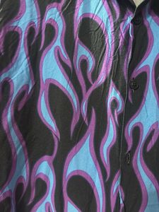 Flaming Fire Pattern Shirt