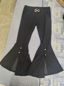 Elegant front slit Polka Dot Palazzos