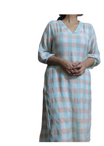 Pastel Plaid Tunic Top