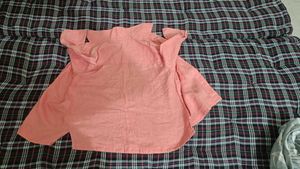 Coral Button-Down Shirt