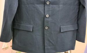 Partywear Navy Blue woollen Blazer style coat