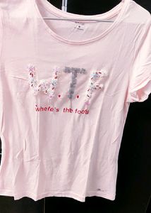 Bare Denim - Beaded T-shirt (M Size)
